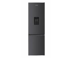 Heinner HC-HM313INVDGWDD Koel-vriescombinatie met Waterdispenser – 313 L – Inverter Compressor – Energieklasse D – Elektronische Bediening – Super Freeze – Vingerafdrukbestendige Afwerking – Antracietgrijs – 5 Jaar Garantie