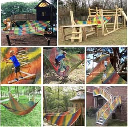 Klimnet, kinderen, speeltuin net met opbergzakken, polyester — thumbnail 5
