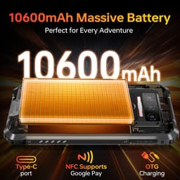 OUKITEL WP23S Smartphone 10600mAh batterij-16GB RAM-64GB ROM-13MP Camera-Android14-4G — thumbnail 5