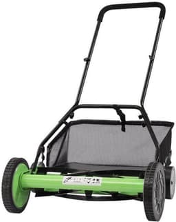 Handgrasmaaier – Handmaaier – Kooimesmaaier – Duwgrasmaaier – Gazonmaaier – 50,8 cm Maaibreedte – 9 Instelbare Maaihoogtes – 65-Mangaan Stalen Messen – Met Opvangzak – Groen — thumbnail 1