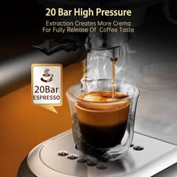 Veya Klein Koffiezetapparaat - Espressomachine - Koffiemachine - Stijlvol - Ruimtebesparend - ESE servings - gemalen koffie -1450W — thumbnail 2