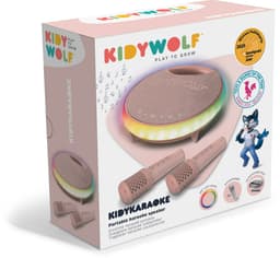 KIDYWOLF KIDYKARAOKE – Draagbare Karaoke Speaker met 2 Draadloze Microfoons, Lichteffecten en Bluetooth - Roze - 5+ — thumbnail 2