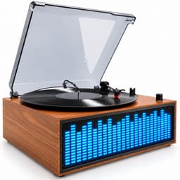 Denver Platenspeler - Ingebouwde speakers - Lichteffecten - Auto stop - Bluetooth - RCA output - Keramische naald - VBS271 — thumbnail 1