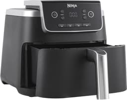 Airfryer 4,7 liter 2000W met 4 functies heteluchtfriteuse grillen opwarmen en drogen zwart met antiaanbaklaag — thumbnail 1