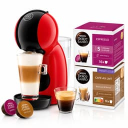 Krups NESCAFÉ Dolce Gusto Piccolo XS YY5971FD - Koffiecupmachine - Rood - Compact - 15 Bar Druk + 32 koffiecapsules — thumbnail 1