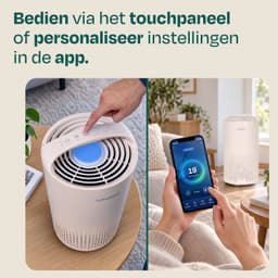 VONROC Luchtreiniger – 3-traps filter met HEPA – CADR 200 m³/u – wifi & app-bediening – voor ruimtes tot 25 m² – Beige — thumbnail 5