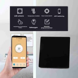 Inbouwthermostaat – WiFi – LCD-touchscreen – Weekprogrammering – Voor Verwarmingssystemen — thumbnail 4
