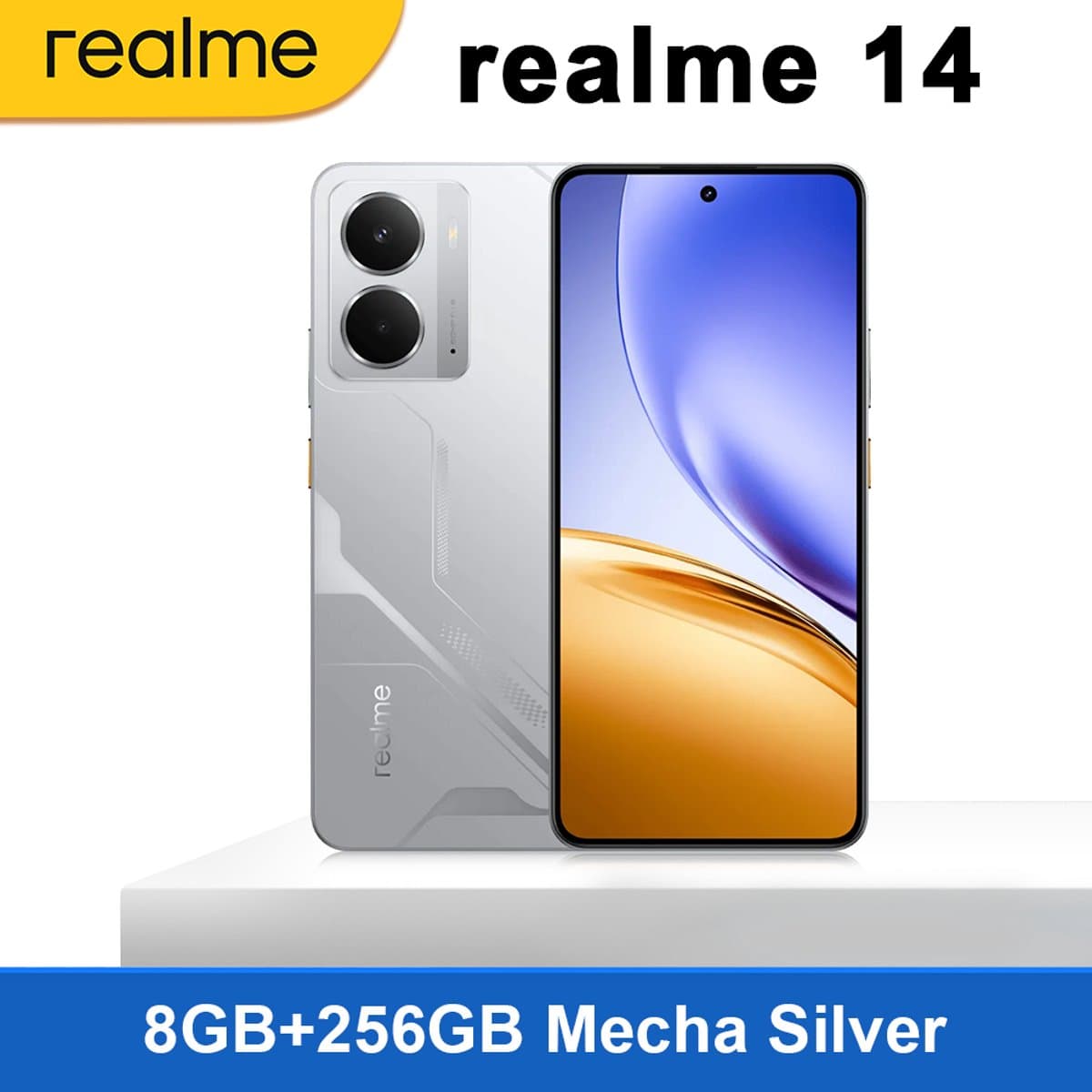 Realme 14 5G Smartphone – 8GB+256GB – 6,67" 120Hz AMOLED – 6000mAh – Mecha Silver — afbeelding 1