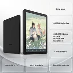 Rolu Ereader – E-Reader – 6 Inch – E-Ink – Ereader Hoesje – Android 14 – Google Play – 64 GB Geheugen – USB C — thumbnail 5