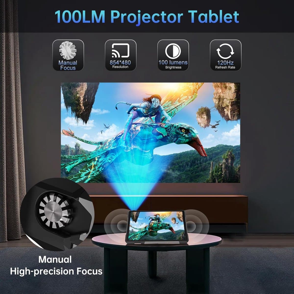 Projectortablet No Case - 21000 mAh Batterij - 10,95 Inch IPS Scherm - 16 GB RAM - 512 GB Opslag - Android 14 - 5G Verbinding — afbeelding 1
