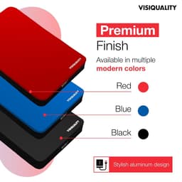 Externe Harde Schijf - Draagbare Opslag - Snelle Data Overdracht - Plug en Play - 1TB Capaciteit - Rood — thumbnail 3
