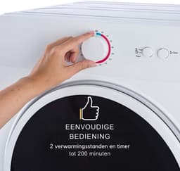 MIRA® Mini Droger - Droger - Mini Wasmachine - Wit - 48cm x 49cm x 69cm — thumbnail 3