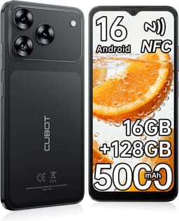 CUBOT A50 Smartphone - 20GB RAM - 128GB ROM - 6,58" - Android 16 - 5000 mAh - NFC - GPS - Zwart — thumbnail 1