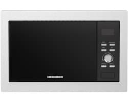 Heinner Inbouw Magnetron – 23L – 800W – Grill 1000 W & Ontdooifunctie – 5 Vermogensstanden – LED Display – Timer – RVS/Zwart