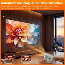 Beamer 450 ANSI Lumen - Native 1080P Resolutie - 48W LED - Android 14 Systeem - Draagbare Projector - Entertainment - LCD Scherm — thumbnail 5