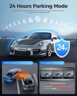 Chelsey-store - 4K Dash Cam voor Auto – 3 Camera's - Nachtzicht - Parkeermonitor - GPS - Ondersteuning Achtercamera - Zwart — thumbnail 4
