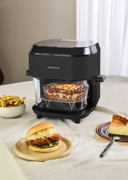CREATE - Glazen heteluchtfriteuse van 6 L met vernevelingsfunctie - Zwart - AIR FRYER STUDIO CRYSTAL LARGE — thumbnail 5