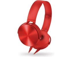 Omega Freestyle FH07R On-ear Koptelefoon met microfoon - Rood