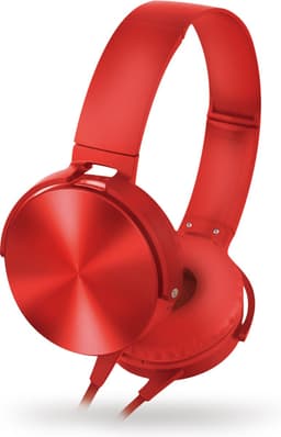 Omega Freestyle FH07R On-ear Koptelefoon met microfoon - Rood — thumbnail 1