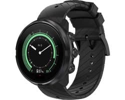 Siliconen Smartwatch bandje - Geschikt voor Suunto 9 - Baro siliconen bandje - zwart - Strap-it Horlogeband / Polsband / Armband