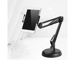 Universele Tablet / Smartphone houder /  Tafelmodel met flexibele armen- Zwart