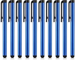 NLB 10 x Blauwe Stylus pen universeel - touchscreen pen - universele stylus voor smartphone & Tablet - styluspennen - tabletpen - Laptoppen