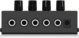 NÖRDIC SGM-204 MICROAMP HA400 Audio versterker - Voor koptelefoon - 4 Kanaals - 6.3mm splitter - 1 naar 4 - Zwart — thumbnail 3