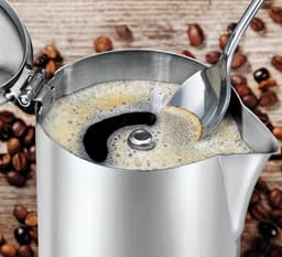 Cilio Figaro - Percolator / Espressomaker - 4-kops - Roestvrij staal - Kunststof — thumbnail 2