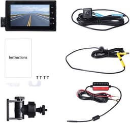 Camera motorfiets dubbele lens voor/achter dubbele opname auto DVR — thumbnail 2