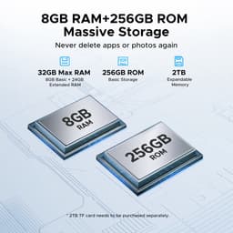 DOOGEE Tab E3 Max - Tablet - 32GB ROM+256GB ROM（2TB TF）- Android 15 - 14 inth IPS - 4G LTE - Gemini AI - Helio G100 - 13500mAh/18W - Quad Speakers - Face ID - 5G Wi-Fi - A GPS - GPS - Grijs — thumbnail 5