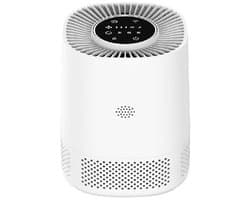 Luchtreiniger – air purifier – vervangbaar H13 HEPA filter en koolstof filter – 102m3/u – indicatie luchtkwaliteit – tegen stof, allergie, dierenharen, huisstofmijt en kooklucht – 3 snelheden, slaapstand en automatische stand – slimme luchtzuiveraar