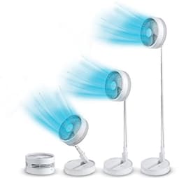 Uittrekbare miniventilator – krachtige USB-ventilator met 10 uur looptijd – flexibele staande en tafelventilator — thumbnail 3