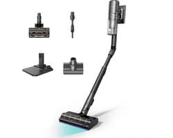 Dreame V20 Pro - Draadloze steelstofzuiger met 210AW zuigkracht – GapFree™ AI-Robotarm & TangleCut™ Technologie – Tot 90 min batterij – Met CelesTect™ Verlichting – Inclusief accessoireset