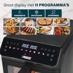 Princess Heteluchtfriteuse - 182490 - 3000W - Stack Airfryer 11,2L - PFAS-Vrij - 2 lades (Sync) - 11 Bakprogramma's - Bespaart 45% ruimte - Dubbele gestapelde lades — thumbnail 7