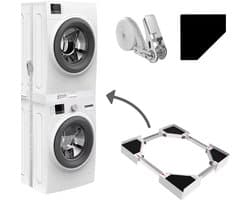 Dastium Home - Stapelkit wasmachine droger - Stapelset wasmachine droger - Tussenstuk wasmachine droger- Universeel en Verstelbaar