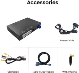 Draadloze CarPlay & Android Auto MIB Interface Geschikt voor VW, Skoda, Seat – Inclusief Navigatie, Schermspiegeling & Achteruitrijcamera voor Touareg, Golf, Polo (2011-2019) — thumbnail 4