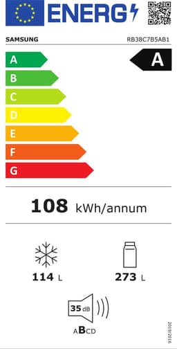Samsung RB38C7B5AB1-EF - koel-vriescombinatie - 203 cm - No Frost - Bediening via app — thumbnail 2