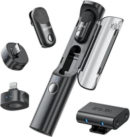 Magic 03 Wireless Mic – 2 TX + 2 RX – Type-C & 3.5mm – Incl. Charging Case — thumbnail 2