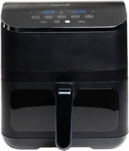 VIVAX Digitale Airfryer DFA-617DB - 6 liter - PFAS vrij - Groot - Heteluchtfriteuse - Zwart - Digital Touchscreen - Inclusief in hoogte verstelbaar Grillrack — thumbnail 2