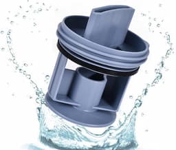 pluizenfilter - geschikt voor geschikt voor Bosch Siemens 00647920 - 00605010 - Vervanging plug WM1095 - WM1065 - WD7205 - filterdop pluizenfilter - blauw — thumbnail 2
