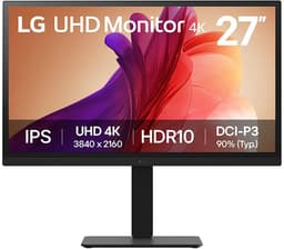 LG 27BA45U-B computer monitor 68,6 cm (27") 3840 x 2160 Pixels 4K Ultra HD Zwart — thumbnail 1