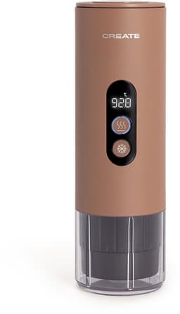 CREATE - Draagbaar espressotoestel 15 bar voor capsules en gemalen koffie + Met draagtas - THERA MOVE — thumbnail 1
