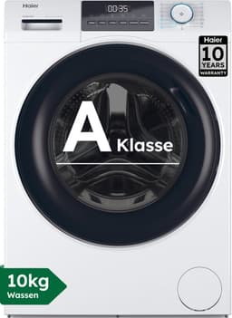 Haier HW100-BP14929A-S - Wasmachine - 10kg - A - Extra stil (72 dB) - Grote capaciteit - Stoombehandeling - Antibacteriële Behandeling (ABT) - 15 programma’s - 10 jaar garantie op onderdelen — thumbnail 1