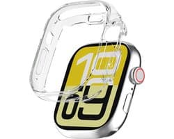 Hoesje - Geschikt voor Apple Watch SE 3 (40 mm) - Sterk & Shockproof - Smartwatch Full Bumper Hoes - Siliconen Case Cover - Transparant