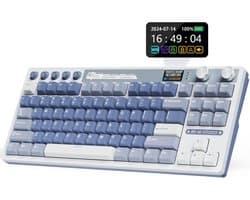 Royal Kludge RKM87 - Mechanisch Gaming Toetsenbord - Draadloos - Gaming Keyboard - Met LCD-Scherm