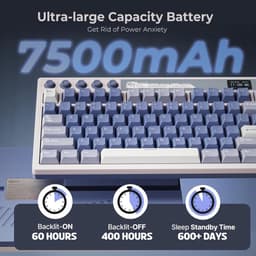 Royal Kludge RKM87 - Mechanisch Gaming Toetsenbord - Draadloos - Gaming Keyboard - Met LCD-Scherm — thumbnail 4