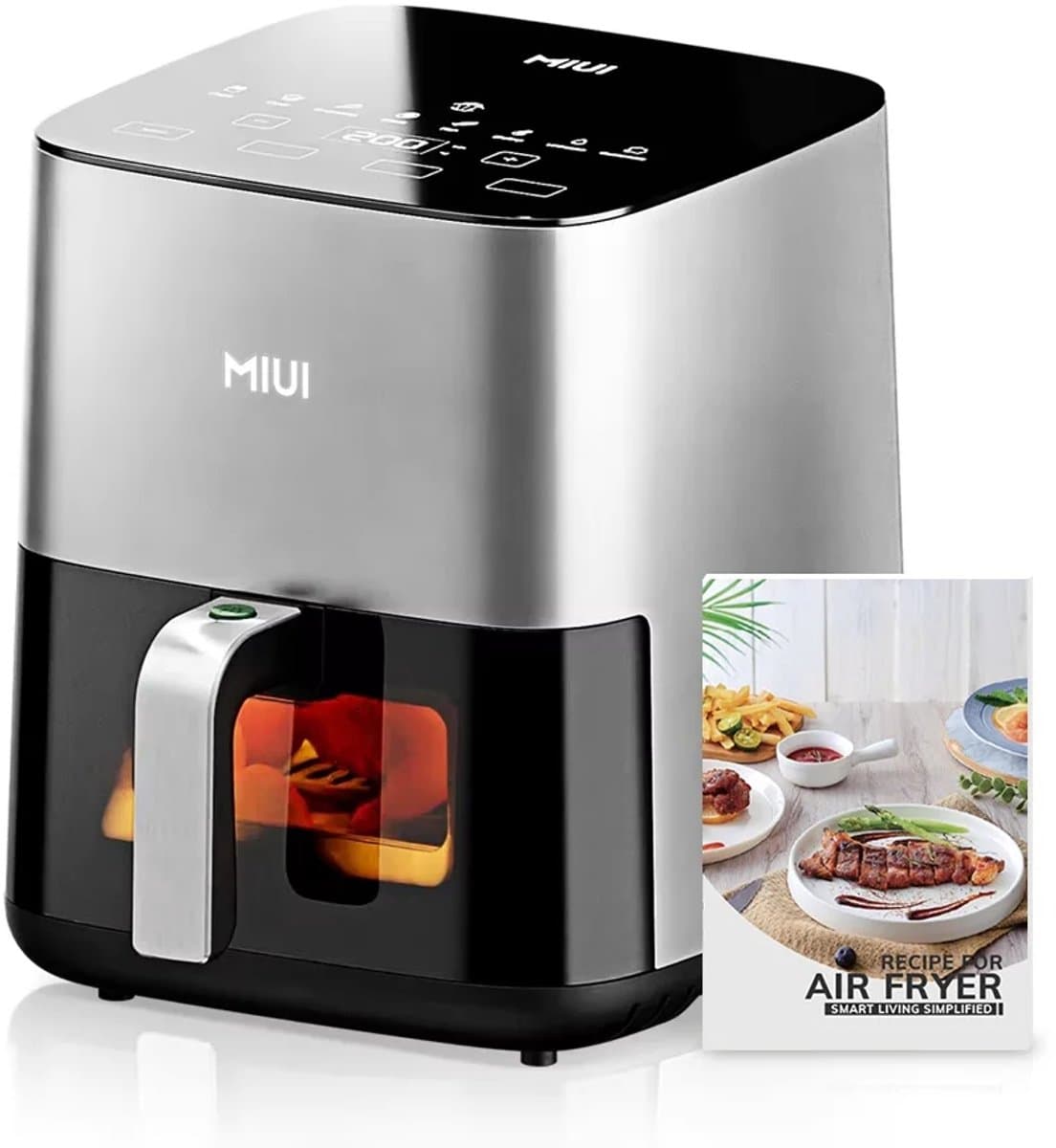 Studio Lyma Airfryer - Hetelucht friteuse - 5 liter - Met stoomfunctie - Ontdooistand - Kijkvenster - 80ºC tot 200ºC - PFAS vrij — afbeelding 1