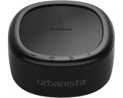 Urbanista Malibu Draagbare Bluetooth Luidspreker – Powerfoyle™ Light Charging – 20u Batterijreserve – IP67 Waterdicht – Zwart