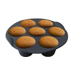 Muffinvormen - Professioneel Hoogwaardige kwaliteit Airfryer Bakplaat - Anti Aanbak laag - Cupcake Tray - Muffin bakvormen - silicone bakvorm - Siliconen Cupcake bakvorm - Voor Muffins, Cupcakes, Mini-quiches - 17.5cm - Zwar