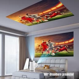 SCH® Mini beamers - Projector - Mini beamer - Wit - 10cm x 10cm x 16cm — thumbnail 2